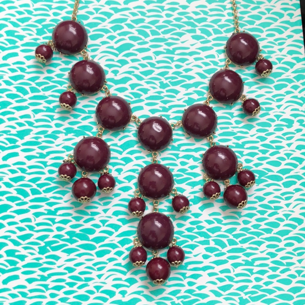 Purple beaded necklace